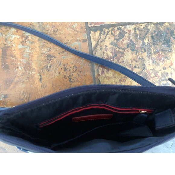 Tommy Hilfiger Monogram Logo Crossbody Bag Blue Gray - Picture 5 of 5